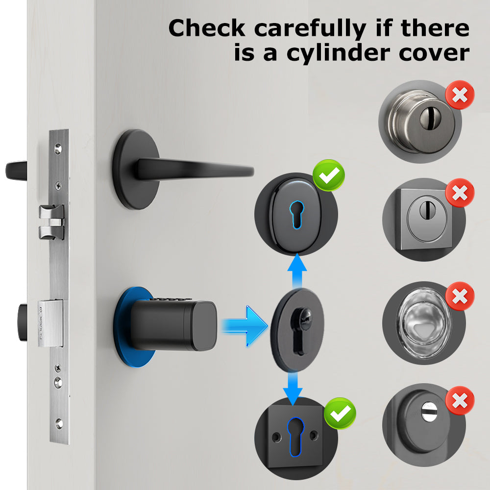 Hiwink Smart Door Lock Aluminum Alloy/Brass Smart Lock Silver/Black Fingerprint Door Lock APP/Card/Password/Key Multi-way Access